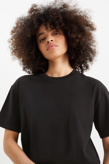 Tieners & jongvolwassenen - CLOCKHOUSE - set van 2 - T-shirt - zwart