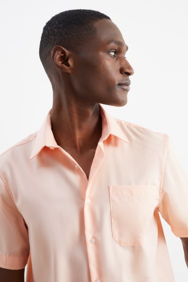 Men - Business shirt - regular fit - Kent collar - easy-iron - light orange