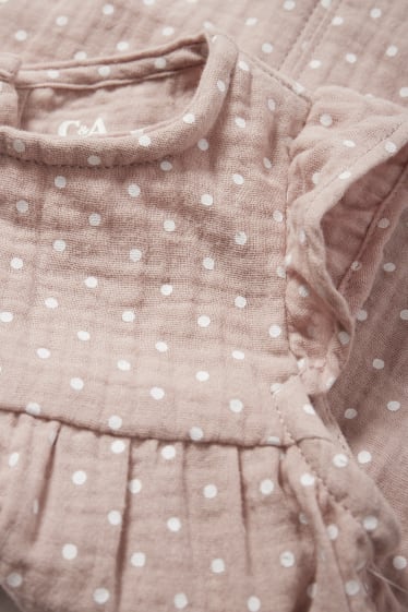 Babies - Baby jumpsuit - polka dot - beige