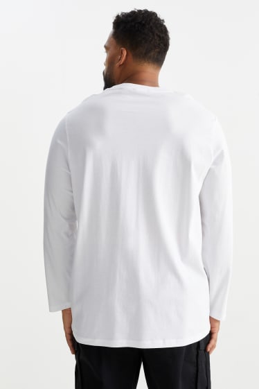 Men - Long sleeve top - white