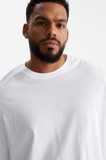 Bărbați - Tricou cu mânecă lungă - alb