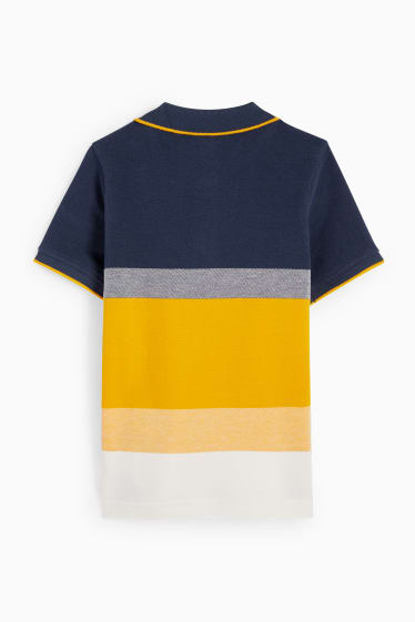 Children Boys - Polo shirt - striped - multicoloured