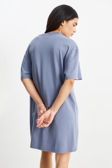 Kobiety - CLOCKHOUSE - sukienka T-shirtowa - niebieski