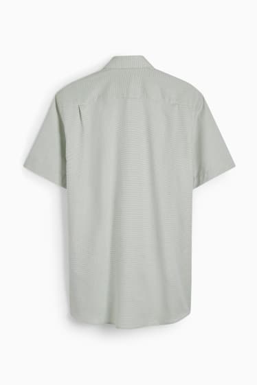 Pánské - Business košile - regular fit - cutaway - snadné žehlení - světle zelená