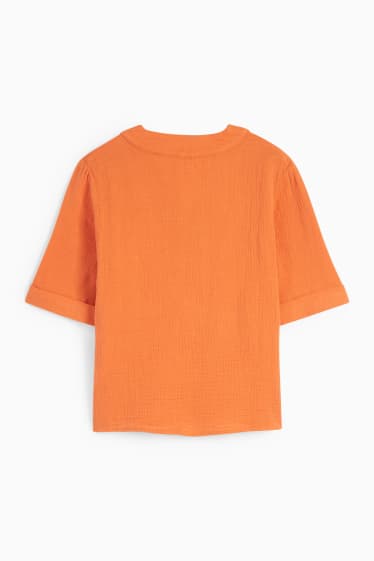 Femei - Bluză - portocaliu închis