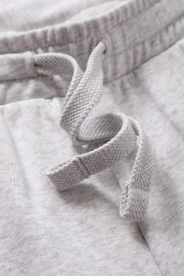 Donna - Shorts basic - vita media - grigio chiaro melange