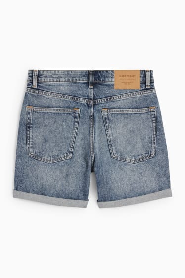 Femmes - Short en jean - high waist - LYCRA® - jean bleu