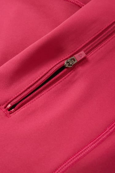 Femei - Pantaloni scurți funcționali de ciclism - 4 Way Stretch - roz închis