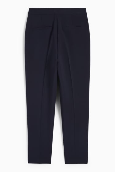 Donna - Pantaloni - vita alta - tapered fit - blu scuro