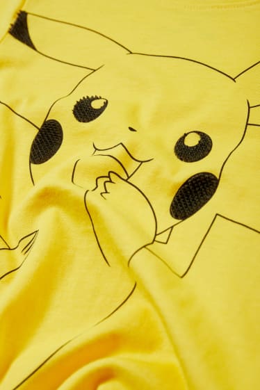 Children - Pokémon - set - short sleeve T-shirt and sweat shorts - 2 piece - light gray-melange