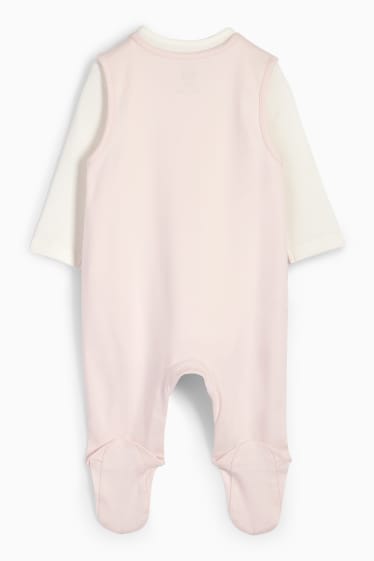 Nadons - Conillet - conjunt de pijama d’una peça - 2 peces - rosa