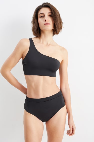 Donna - Slip bikini - vita alta - LYCRA® XTRA LIFE™ - nero