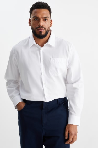 Men - Shirt - regular fit - easy-iron - white