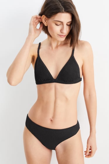 Femei - Top bikini - cupe triunghiulare - vătuit - LYCRA® XTRA LIFE™ - negru
