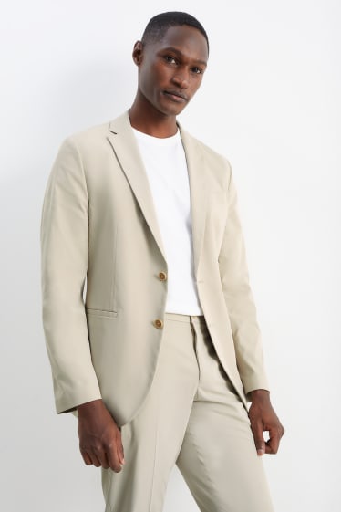 Hommes - Veste de costume - slim fit - Flex - beige