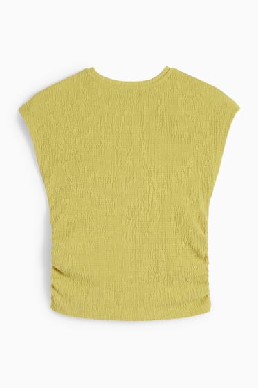 Femmes - T-shirt - jaune moutarde