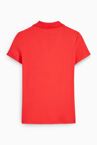 Donna - Polo basic - rosso