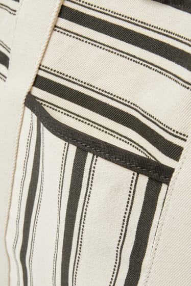 Women - Shopper - striped - black