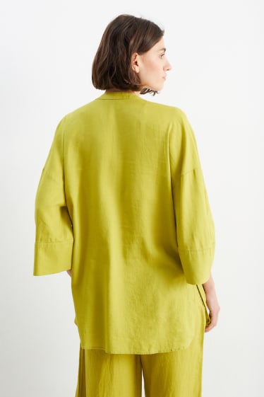 Women - Tunic - linen blend - light green