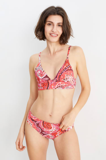 Femmes - Bas de bikini - mid waist - LYCRA® XTRA LIFE™ - à motif - rose