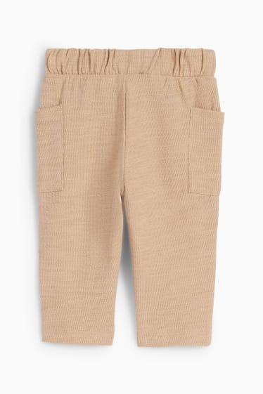 Miminka - Teplákové kalhoty pro miminka - taupe