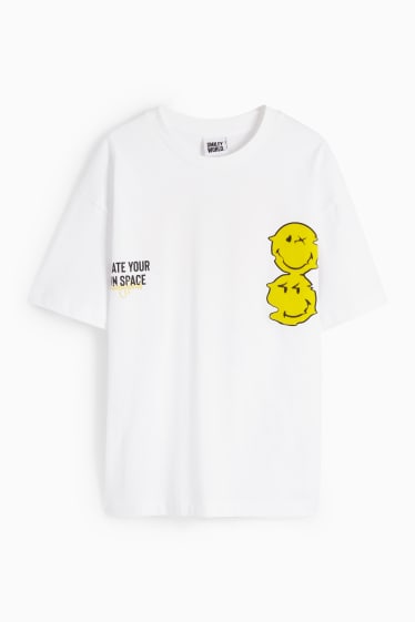 Dzieci - SmileyWorld® - koszulka z krótkim rękawem - biały
