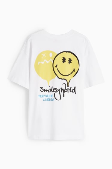 Kinder - SmileyWorld® - Kurzarmshirt - weiß