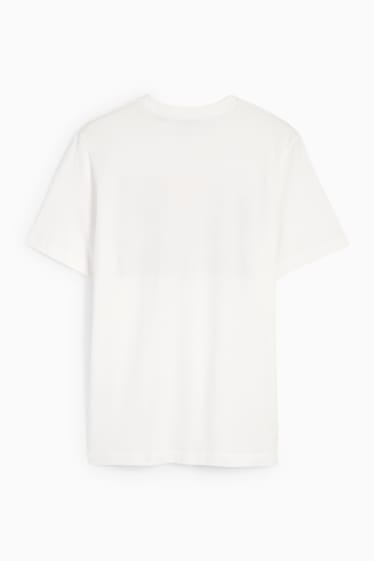Pánské - Tričko - krémově bílá
