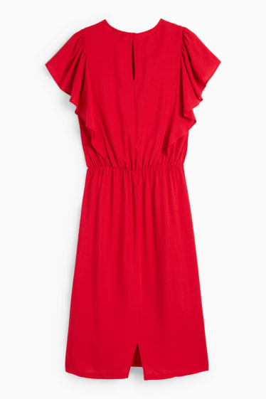 Mujer - Vestido de viscosa - rojo