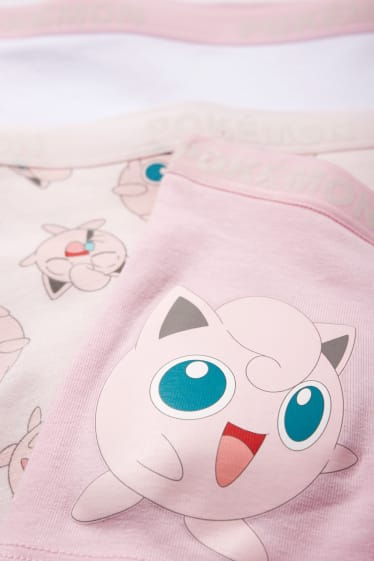 Bambini - Confezione da 3 - Pokémon - boxer - rosa