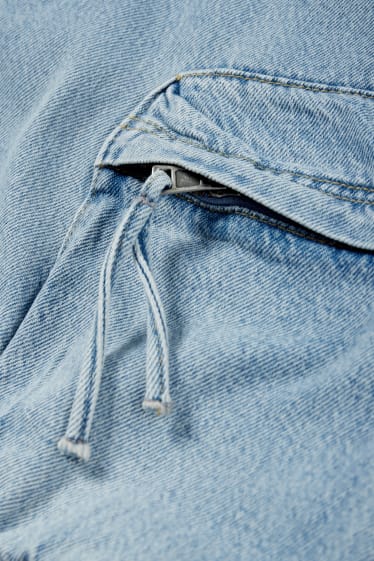 Dámské - CLOCKHOUSE - džínová cargo sukně - džíny - světle modré