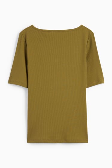 Women - Basic T-shirt - khaki