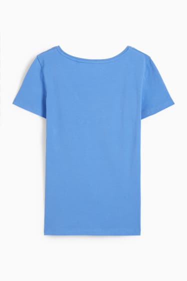 Dames - Basic T-shirt - blauw