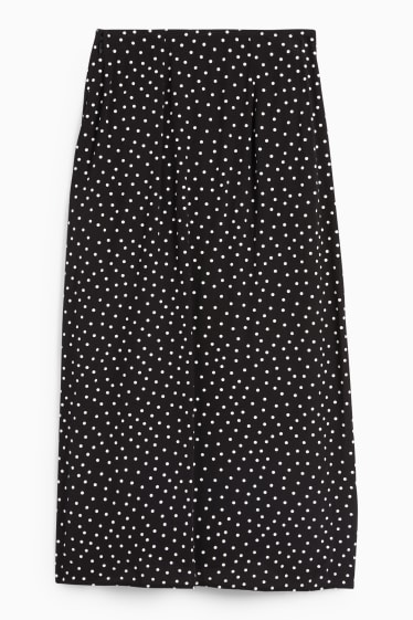 Dames - Rok - met stippen - zwart