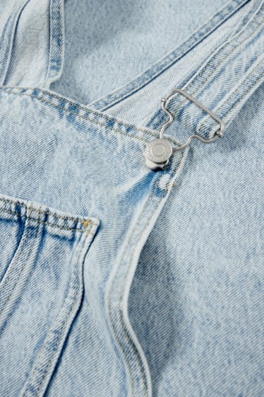 Dames - CLOCKHOUSE - tuinbroek van spijkerstof - relaxed fit - jeanslichtblauw