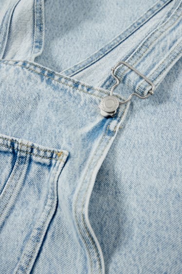 Women - Denim dungarees - relaxed fit - denim-light blue