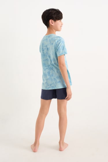 Bambini - Surfer - pigiama corto - 2 pezzi - blu