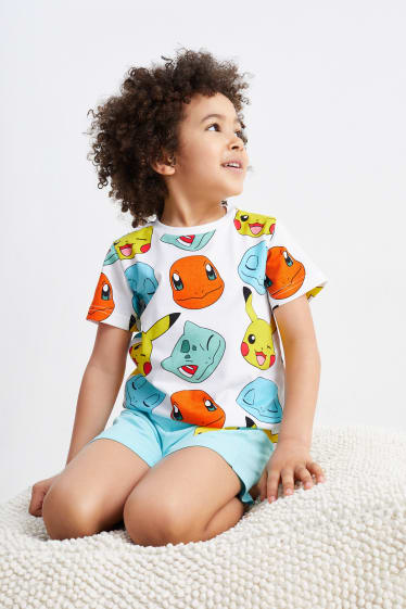Dzieci - Pokemony - letnia piżama - 2 części - kolorowy