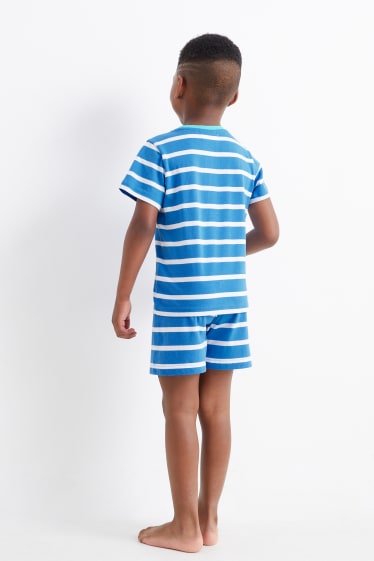 Kinder - Multipack 2er - Surfer - Shorty-Pyjama - 4 teilig - mintgrün