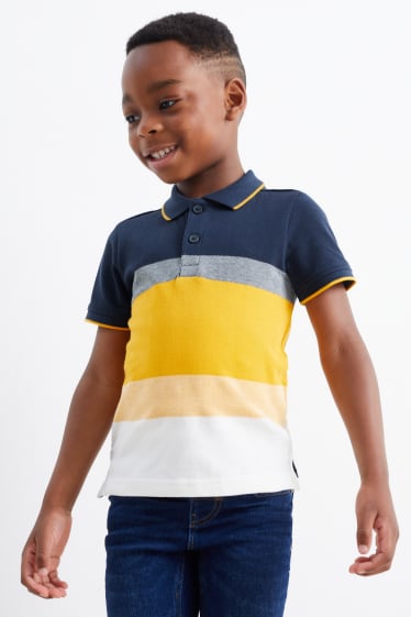 Children Boys - Polo shirt - striped - multicoloured