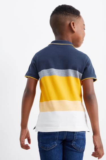 Kinder - Poloshirt - gestreift - bunt