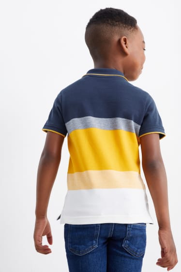 Children Boys - Polo shirt - striped - multicoloured
