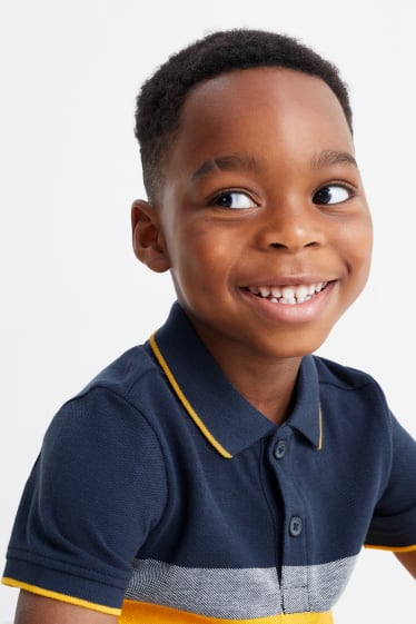 Children Boys - Polo shirt - striped - multicoloured