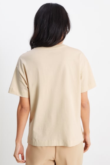 Women - T-shirt - light beige