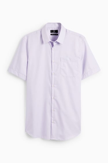 Men - Shirt - regular fit - kent collar - easy-iron - light violet
