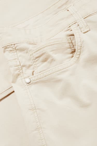 Mężczyźni - Spodnie - regular fit - kremowobiały