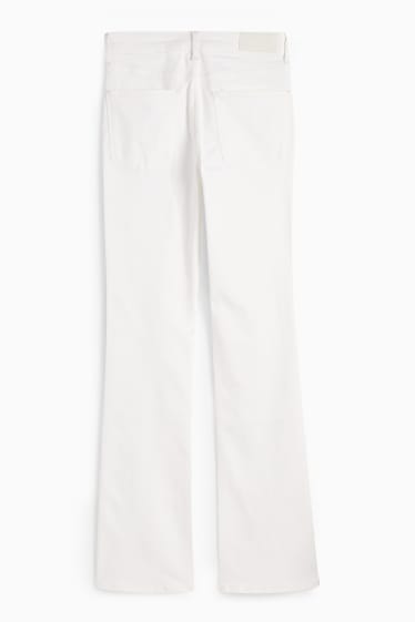 Femei - Bootcut jeans - talie medie - LYCRA® - alb-crem