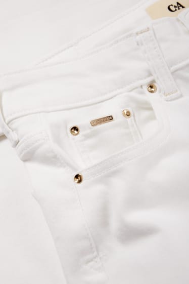Kobiety - Bootcut jeans - średni stan - LYCRA® - kremowobiały