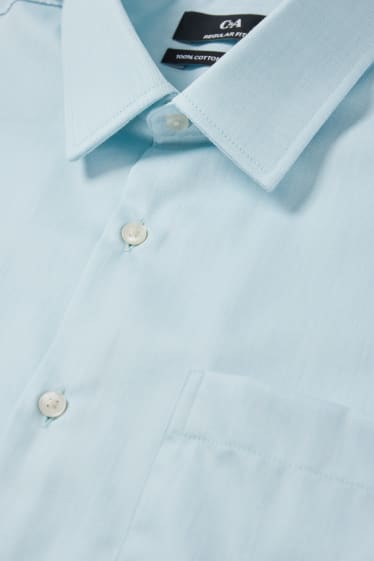Men - Shirt - regular fit - kent collar - easy-iron - light blue