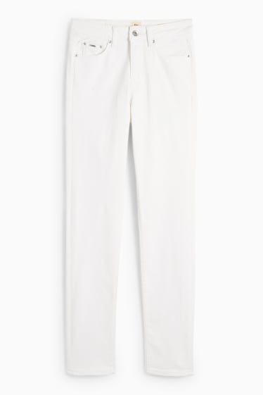 Mujer - Slim jeans - mid waist - shaping jeans - Flex - LYCRA® - blanco roto
